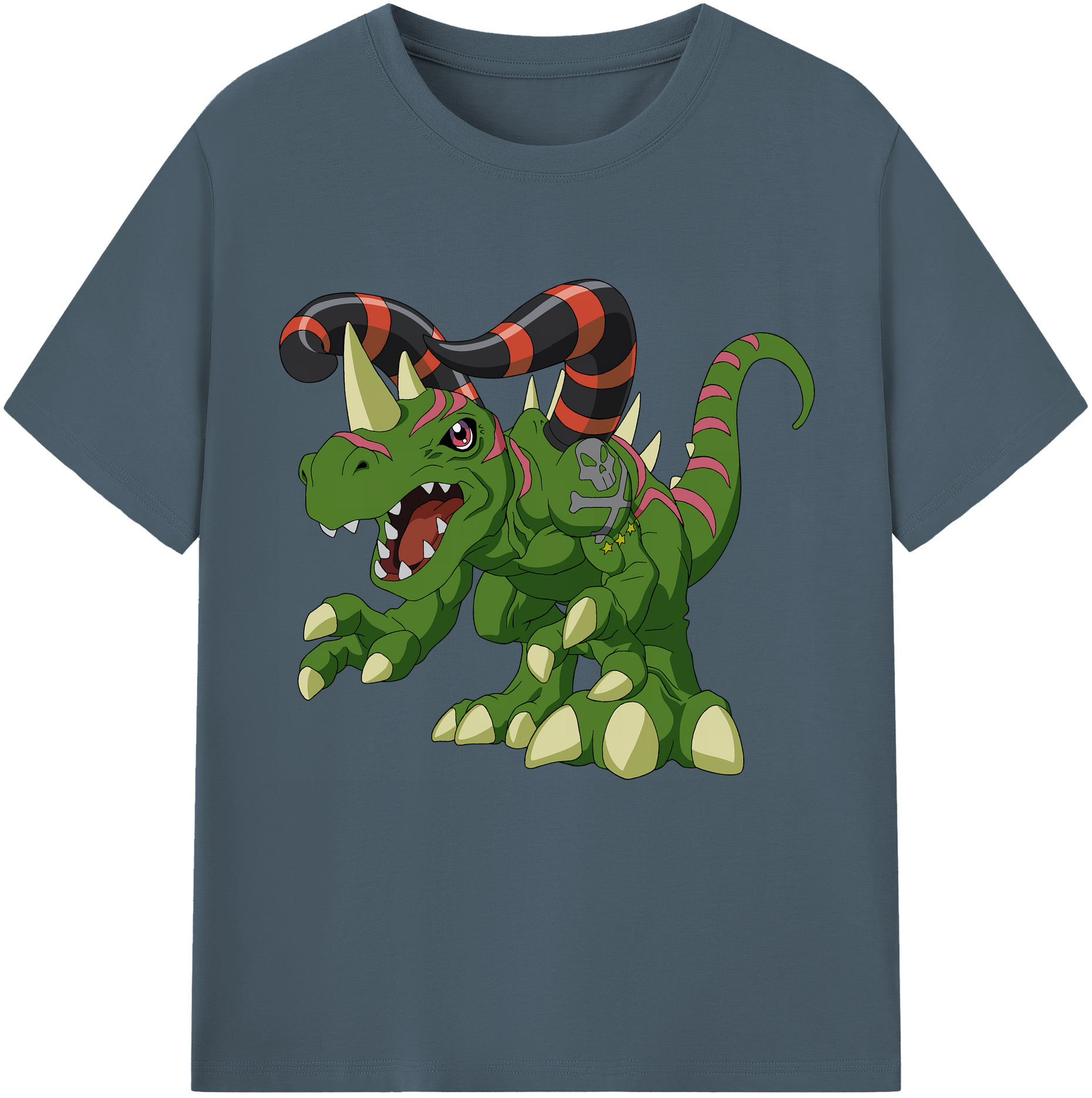 （画像用） Digimon デジタルモンスター/デジモン 綿100％半袖Tシャツ（フロントプリント）